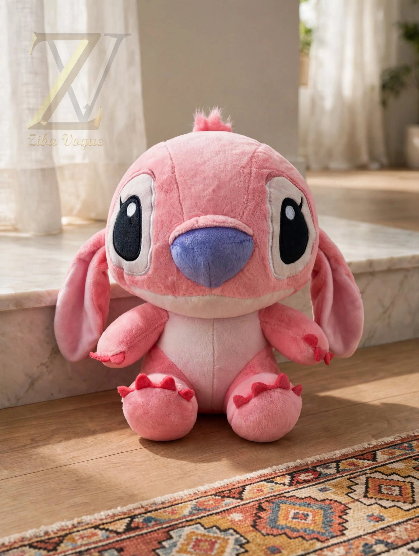 Pink Lilo Stuffy – Cute Pink Character Toy